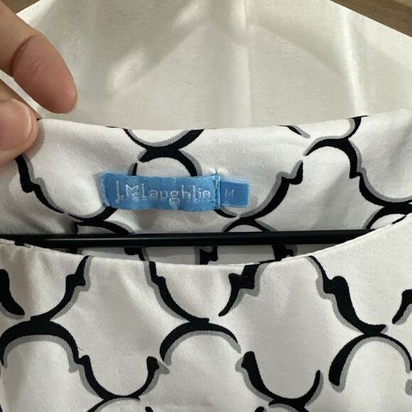 J. McLaughlin Sophia Catalina Cloth Sleeveless Ruched Midi Dress Womens M Career - Picture 3 of 9